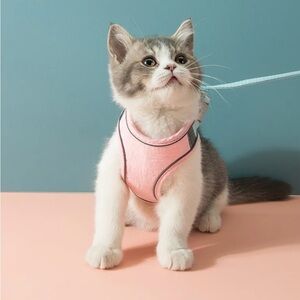 Dog Cat Harness & Leash Set